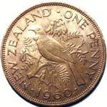 1960 New Zealand penny