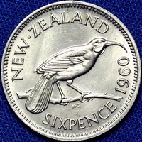 New Zealand sixpence