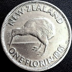 1961 New Zealand florin