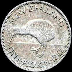 1962 New Zealand florin