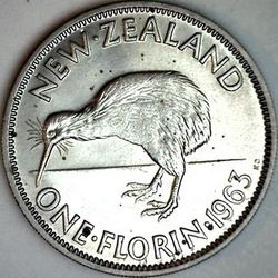 1963 New Zealand florin
