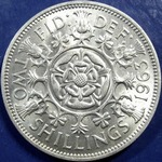 1963 UK florin value, Elizabeth II