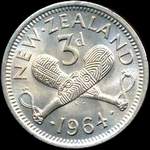 1964 New Zealand threepence