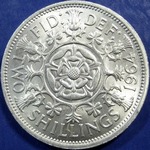 1964 UK florin value, Elizabeth II