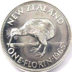 1965 New Zealand florin