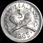 1965 New Zealand threepence
