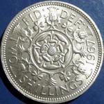 1967 UK florin value, Elizabeth II