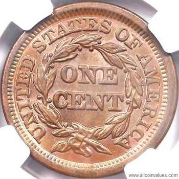At Auction: 1853 Braided Hair Half Cent *Fine* Nice, 43% OFF